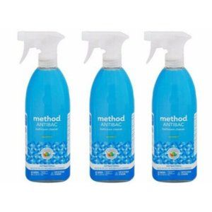 New 3pack Method Antibac Bathroom Cleaner Spearmint Antibacterial 28fl oz 828ml